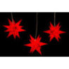 Marienberger Moravian Star Set of Three Red incl. Lighting - 17 cm / 6.7 inch
