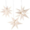 Marienberger Moravian Star Set of Three Cream-Colored incl. Lighting - 17 cm / 6.7 inch