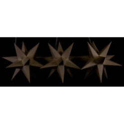Marienberger Moravian Star Set of Three Cream-Colored incl. Lighting - 17 cm / 6.7 inch