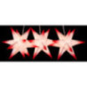 Marienberger Moravian Star Set of Three - White-Red - incl. Lighting - 17 cm / 6.7 inch