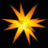 Advents Star for Inside and Outside Use Yellow incl. Lighting - 60 cm / 23.6 inch