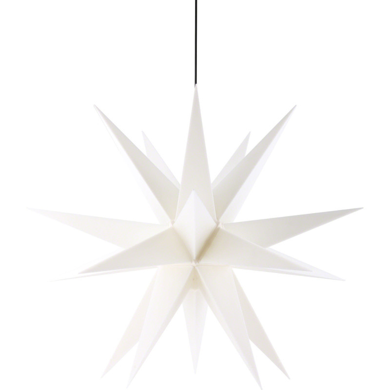 Adventsstern für den Innen-und Aussenbereich weiß inkl. Beleuchtung - 60 cm