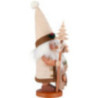 Räuchermännchen Wichtel Weihnachtsmann mit Stab - 39 cm