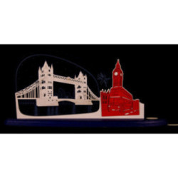Motivleuchte "London, London" - 47x21,9 cm