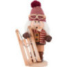 Räuchermännchen Wichtel Rodler - 31 cm