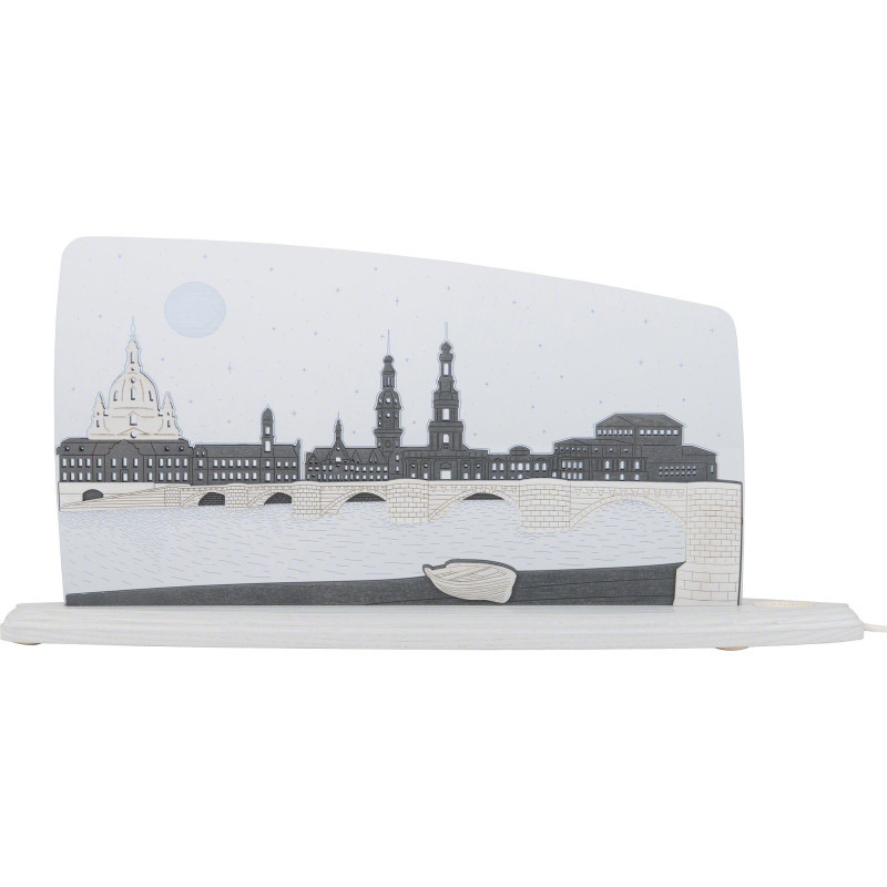 Motive Light "Dresden at Night" - 47x22 cm / 18.5x8.7 inch