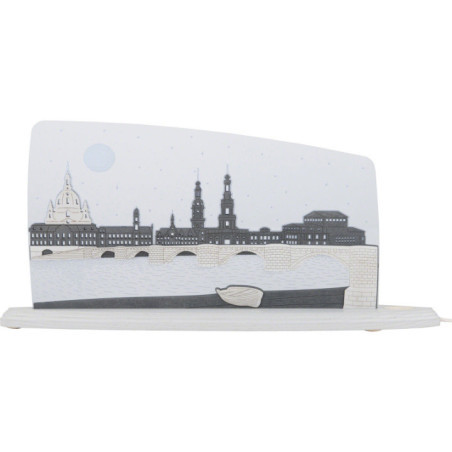 Motive Light "Dresden at Night" - 47x22 cm / 18.5x8.7 inch