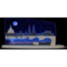 Motive Light "Dresden at Night" - 47x22 cm / 18.5x8.7 inch