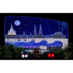 Motive Light "Dresden at Night" - 47x22 cm / 18.5x8.7 inch