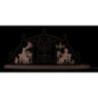 Motive Light "Candle Arch - Ore Mountains" Blue - 47x24 cm / 18.5x9.4 inch