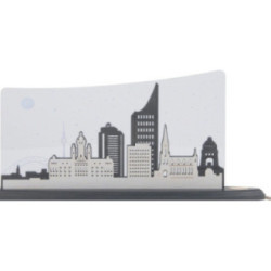 Motivleuchte "Leipzig Panorama" - 47x23 cm