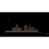 Motive Light "Leipzig Panorama" - 47x23 cm / 18.5x9 inch