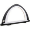 Light Arch without Figurines - Black/White - 52x29,7 cm / 20.5x11.7 inch