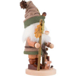 Räuchermännchen Wichtel mit Fuchs - 34 cm