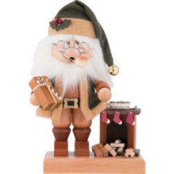Smoker - Gnome Santa with Fire Place - 28,5 cm / 11.2 inch