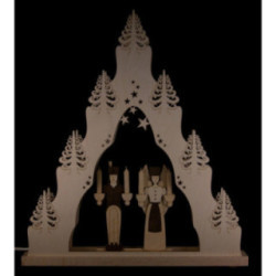 Light Triangle "Angel and Miner" - 38x43 cm / 15x16.9 inch