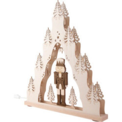 Lichterspitze "Nussknacker" - 38x43 cm