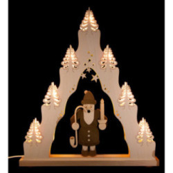 Lichterspitze "Räuchermann" - 38x43 cm