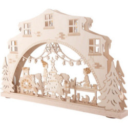 Candle Arch - "Secret Santa's Workshop" - 52x32 cm / 20.5x12.6 inch