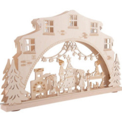 Candle Arch - "Secret Santa's Workshop" - 52x32 cm / 20.5x12.6 inch
