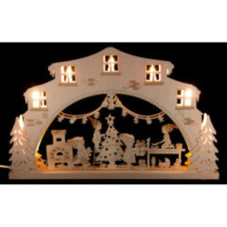 Candle Arch - "Secret Santa's Workshop" - 52x32 cm / 20.5x12.6 inch