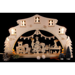 Candle Arch - "Secret Santa's Workshop" - 52x32 cm / 20.5x12.6 inch