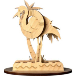 Handicraft Set - Flamingo with Palm Tree - 17,5 cm / 6.9 inch