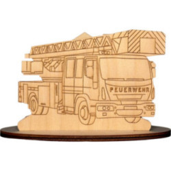 Handicraft Set - Fire Engine with House - 9 cm / 3.5 inch