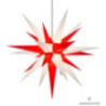 Herrnhuter Stern A13 weiß/rot Kunststoff - 130 cm