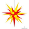 Herrnhuter Moravian Star A13 Yellow/Red Plastic - 130cm/51 inch