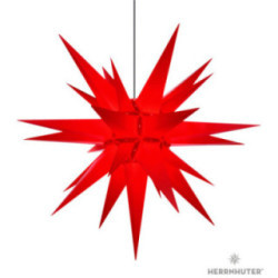 Herrnhuter Moravian Star A13 Red Plastic - 130cm/51 inch
