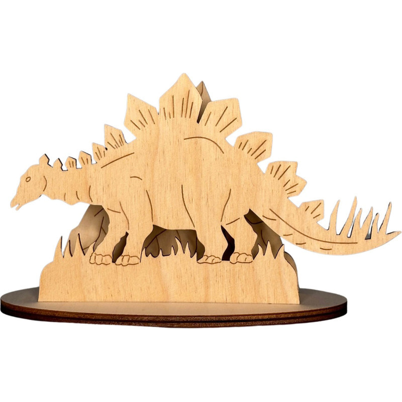 Handicraft Set - Stegosaurus with Volcano - 11 cm / 4.3 inch