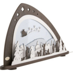 Schwibbogen "Santa Claus" - 66x33,8 cm