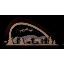Schwibbogen "Santa Claus" - 66x33,8 cm