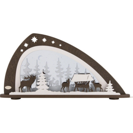Schwibbogen "Waldtiere" - 66x33,8 cm
