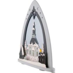 Light Triangle - "Church of Seiffen" - 52x53,5x9 cm / 20x21x3.5 inch