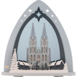 Light Triangle - "Cologne Cathedral" - 52x53,5x9 cm / 20x21x3.5 inch