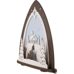 Light Triangle - "Mountain Chapel" - 52x53,5x9 cm / 20x21x3.5 inch