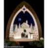Light Triangle - "Mountain Chapel" - 52x53,5x9 cm / 20x21x3.5 inch