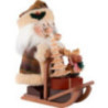 Räuchermännchen Wichtel Weihnachtsmann mit Schlitten - 28 cm
