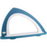 Light Arch without Figurines - Asymmetrical Blue/White - 52x29,7 cm / 20.5x11.7 inch