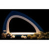 Light Arch without Figurines - Asymmetrical Blue/White - 52x29,7 cm / 20.5x11.7 inch