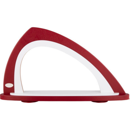 Light Arch without Figurines - Asymmetrical Bordeaux/White - 52x29,7 cm / 20.5x11.7 inch