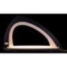 Light Arch without Figurines - Asymmetrical Grey/White - 52x29,7 cm / 20.5x11.7 inch
