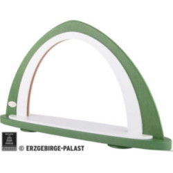 Light Arch without Figurines - Green/White - 52x29,7 cm / 20.5x11.7 inch