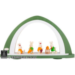 Light Arch without Figurines - Green/White - 52x29,7 cm / 20.5x11.7 inch