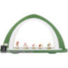 Light Arch without Figurines - Green/White - 52x29,7 cm / 20.5x11.7 inch