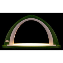 Light Arch without Figurines - Green/White - 52x29,7 cm / 20.5x11.7 inch