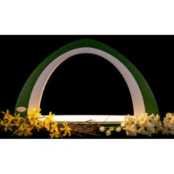 Light Arch without Figurines - Green/White - 52x29,7 cm / 20.5x11.7 inch