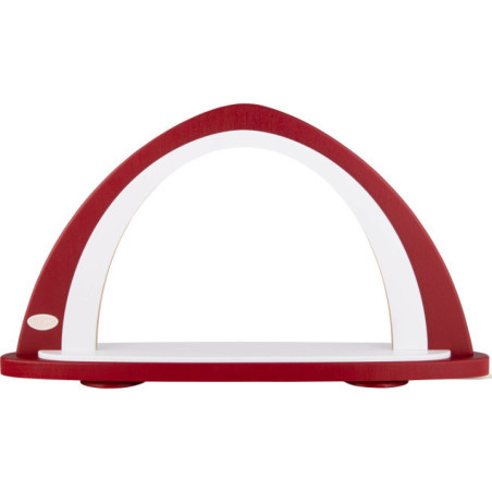 Light Arch without Figurines - Bordeaux/White - 52x29,7 cm / 20.5x11.7 inch